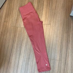 Lululemon fast and free crop 21” size 4